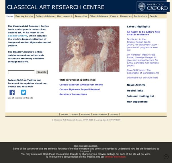 Home - The Classical Art Research Centre and The Beazley Archive