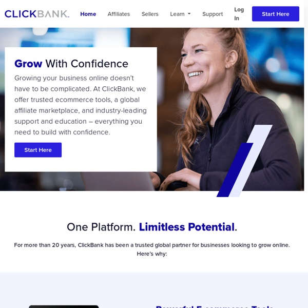Digital Products Retailer: Affiliate Program & Sell Online - ClickBank