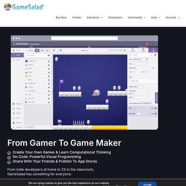 GameSalad Make Games for iOS, Android & HTML5 Drag & Drop No