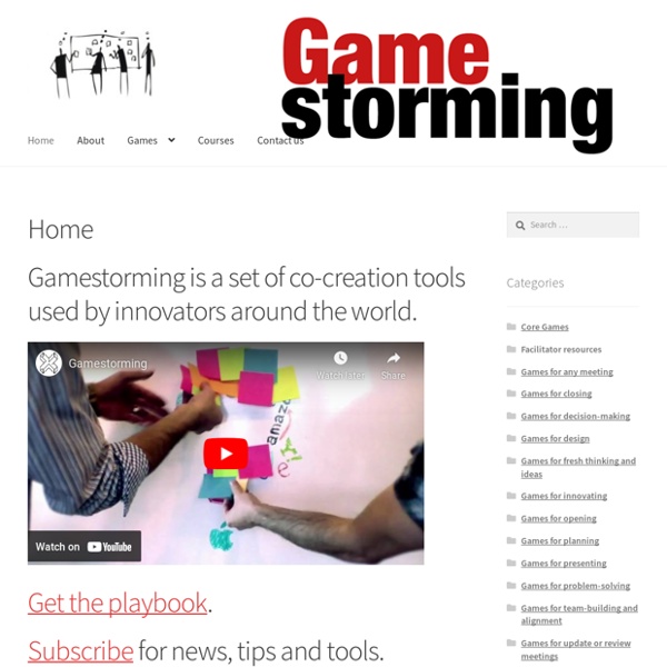 Gamestorming – A toolkit for innovators, rule-breakers and changemakers