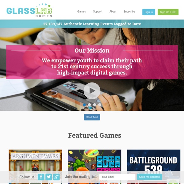 GlassLab Transforming learning and assessment through digital games