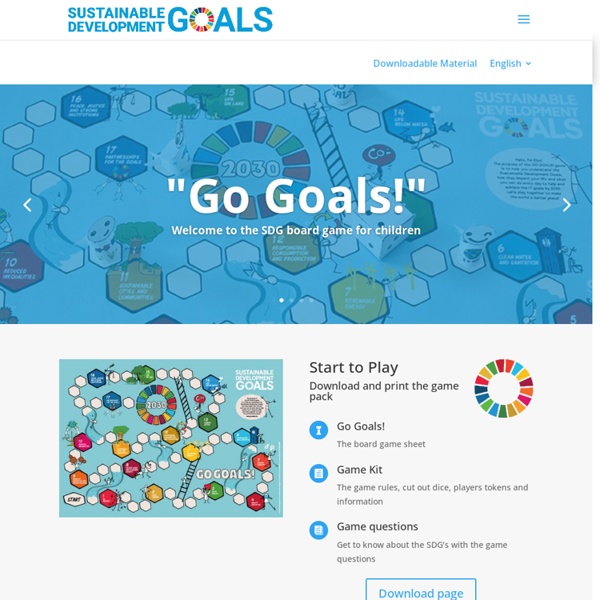 Go Goals! SDG board game