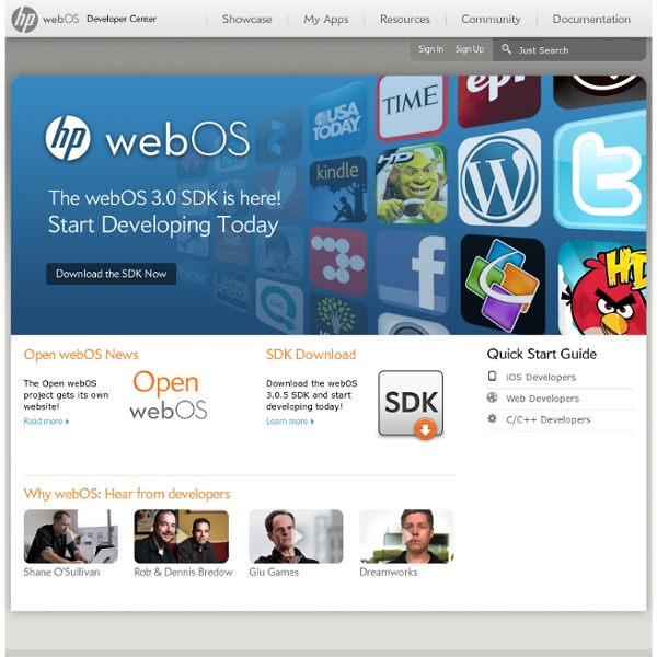 Home - HP webOS Developer Center