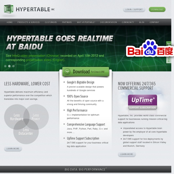 Hypertable: An Open Source, High Performance, Scalable Database