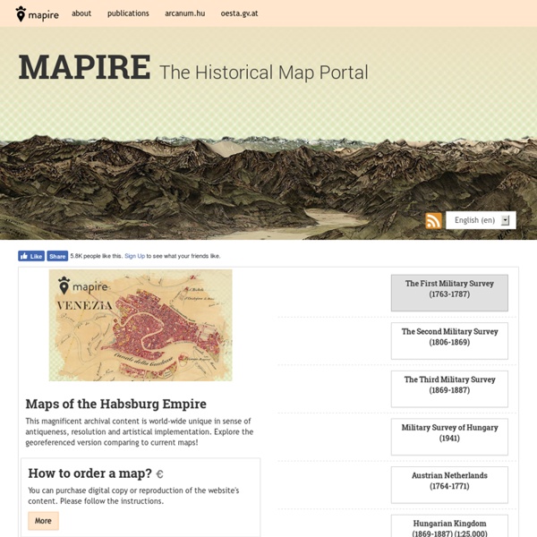 Mapire: Historical Maps Of The Habsburg Empire