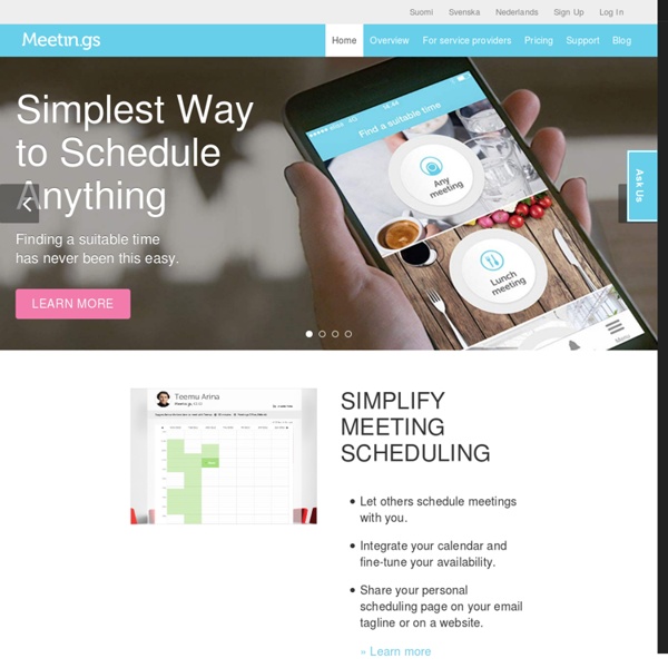 Meetin.gs - Free, Easy and Better Online Meeting Organizer