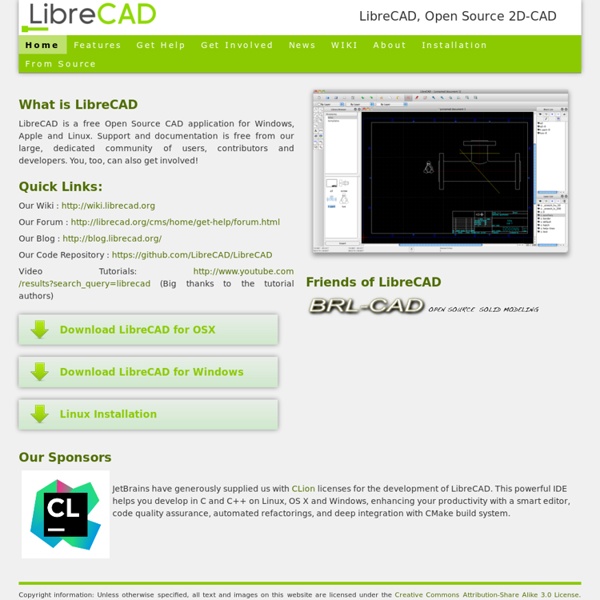 Home of LibreCAD, 2D-CAD