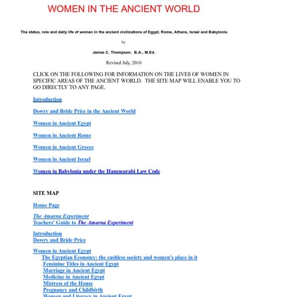 Women in the Ancient world