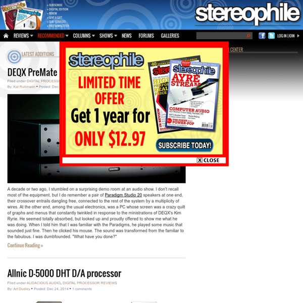 Stereophile: Home Page