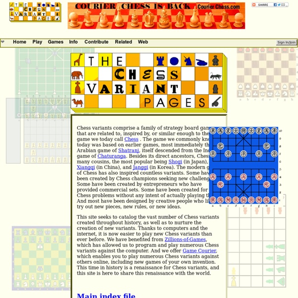 Home page of The Chess Variant Pages