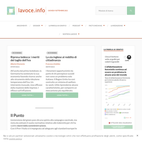 Home page – Lavoce.info