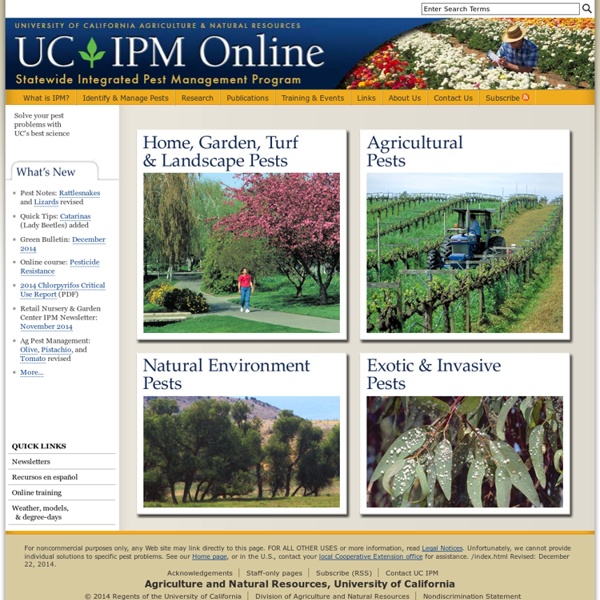 Home Page - UC Statewide IPM Program