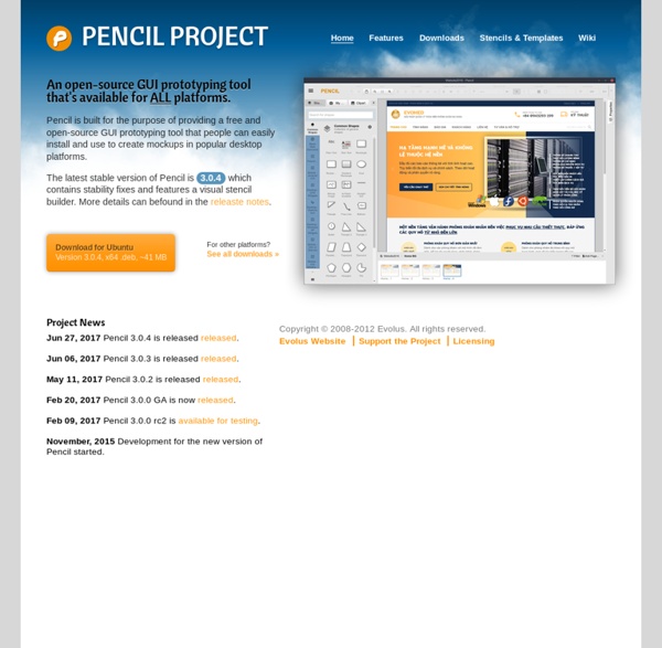 pencil project wireframe