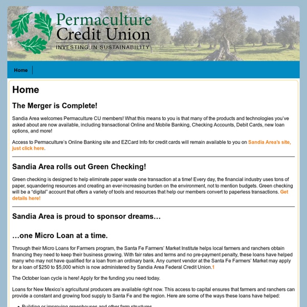 Permaculture Credit Union