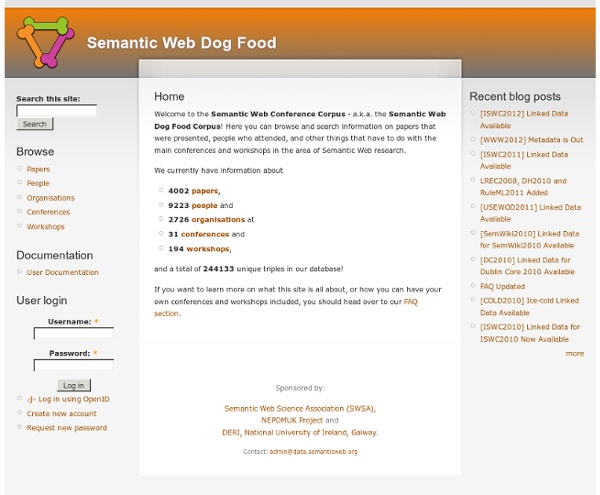 Semantic Web Dog Food