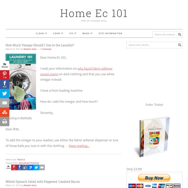 Home Ec 101 — Skills for everyday living. - Iceweasel