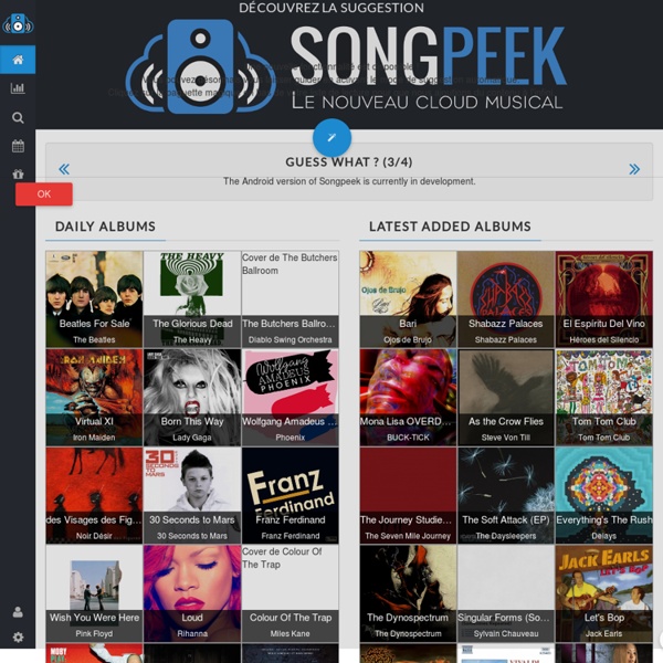 Songpeek - Site d'écoute de musique gratuite en ligne