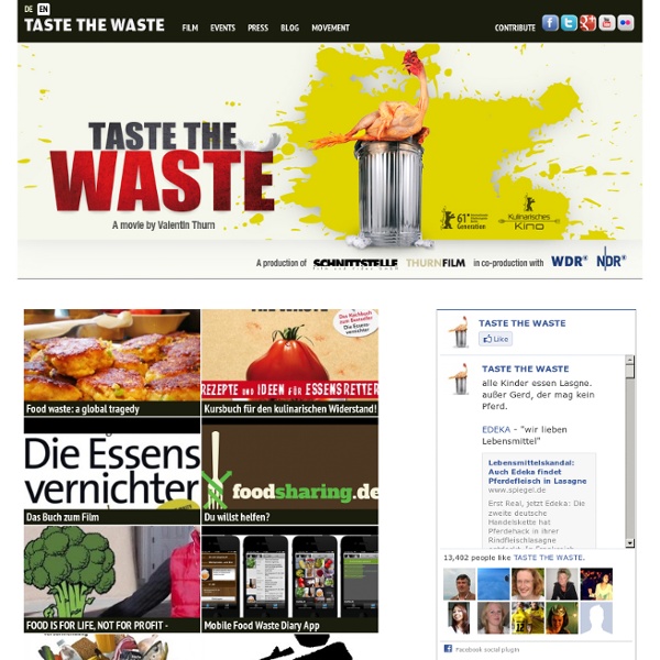 Home → TASTE THE WASTE