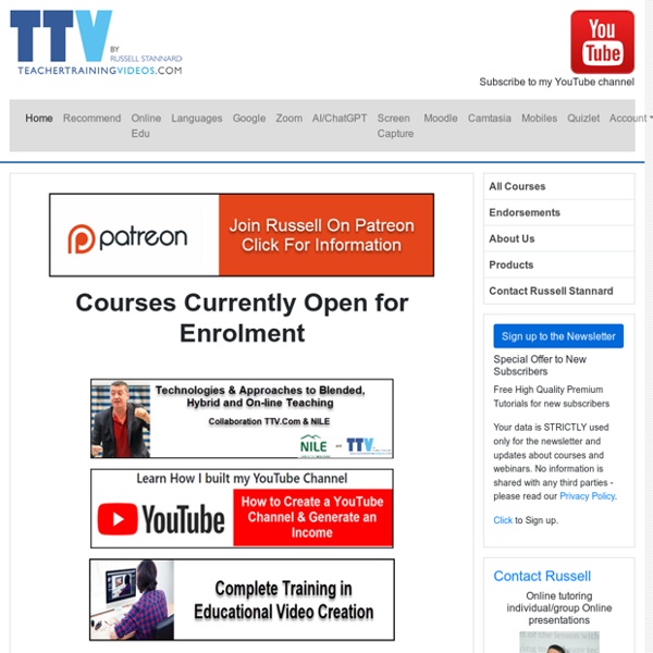 Teacher Training Videos - Free online technology and ict tutorials for use in education