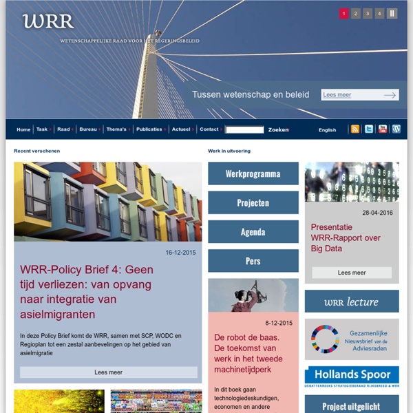 Voordracht benoeming nieuwe leden WRR: Wetenschappelijke Raad voor het Regeringsbeleid