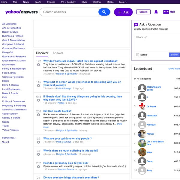 Yahoo! Answers UK - Ask Questions & Get Answers On Any Topic