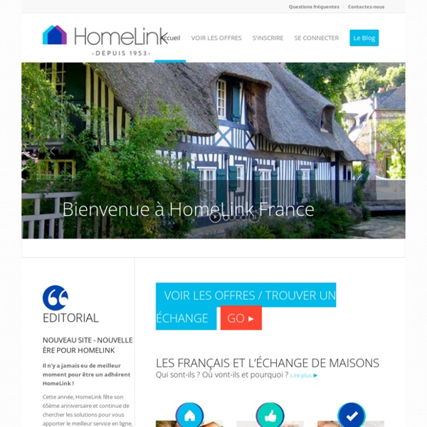 HOMELINK - Echanges de maisons, la référence depuis 1953