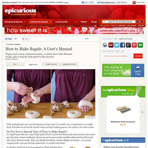 How to Make Bagels: A User's Manual at Epicurious