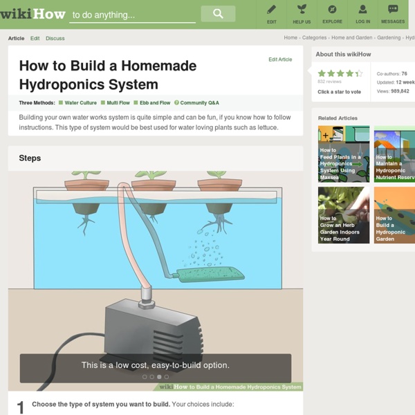 How to Build a Homemade Hydroponics System: 17 steps