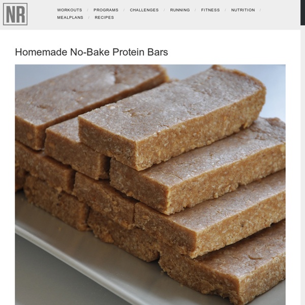 Homemade no-bake protein bars