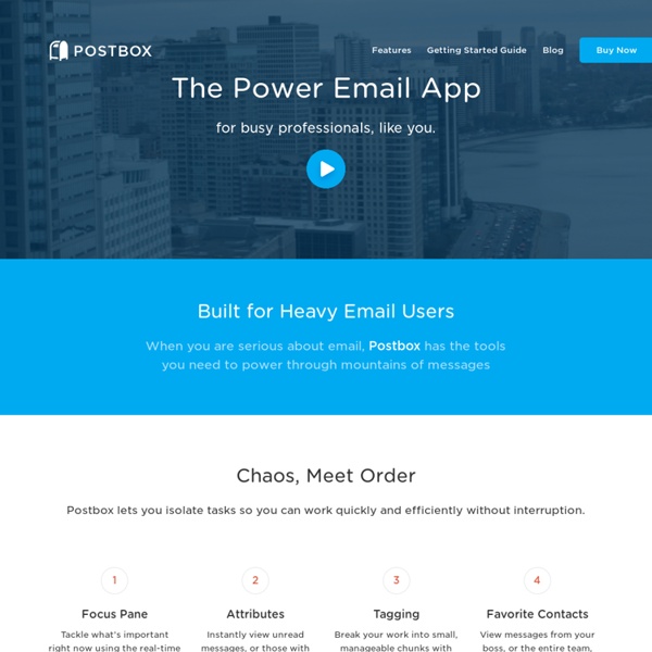 Postbox — A Better Way to Do Email
