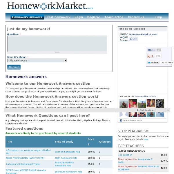 Get homework help at HomeworkMarket.com