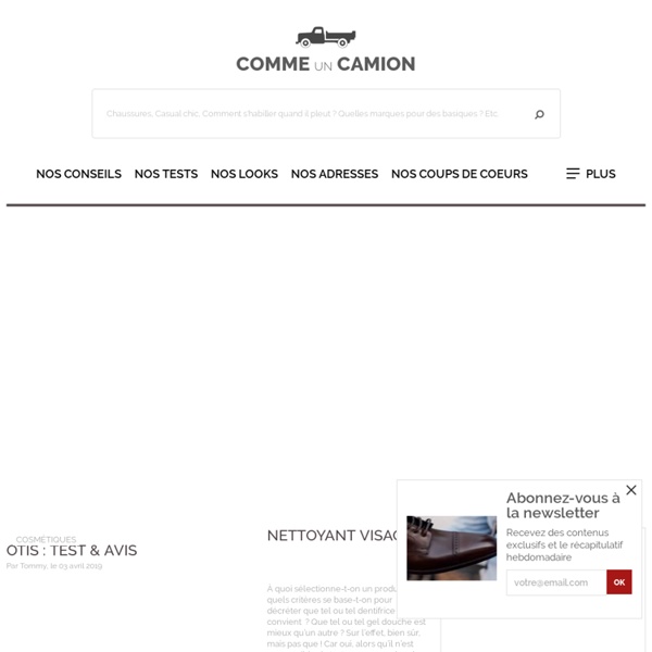 Comme un camion : blog mode homme