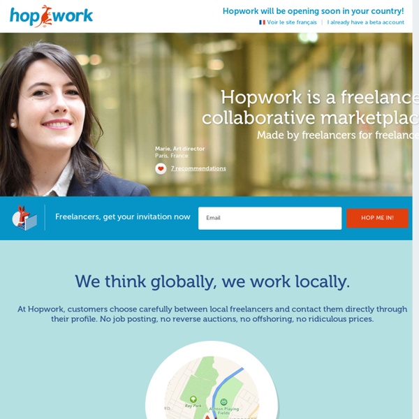 Les Freelances sont sur Hopwork