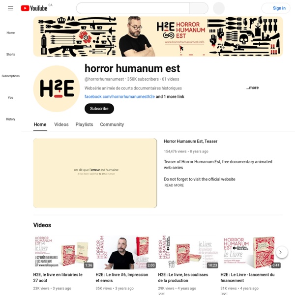 Horror humanum est