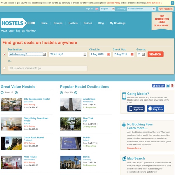 Hostels.com - Every Hostel, Everywhere - 30,000+ Hostels Worldwide