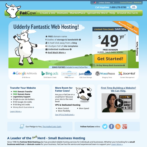 Web Hosting by FatCow - Affordable &amp; E-Commerce Enabled