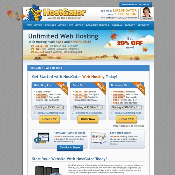 Web Hosting - Shared cPanel Linux Web Hosting