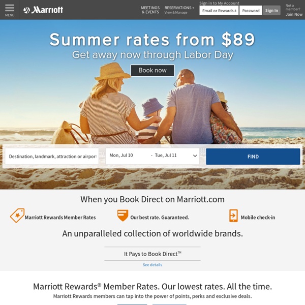Hotel Rooms and Hotel Reservations from Marriott