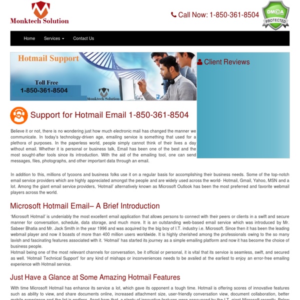 Hotmail Customer Care Service