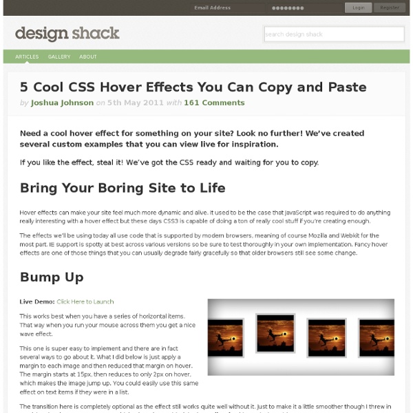 Cool Line Designs Copy And Paste : Cool css hover effects you can copy and paste pearltrees