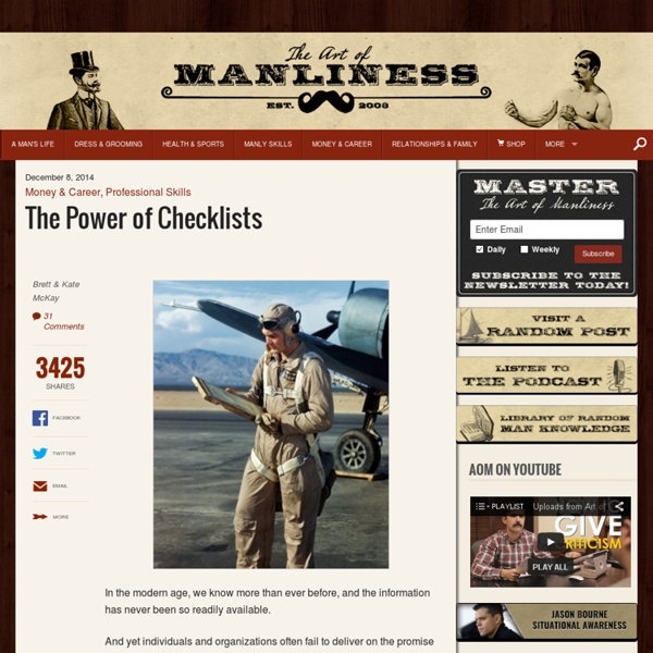 The Power of Checklists