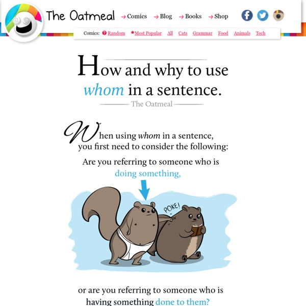 How and why to use whom in a sentence