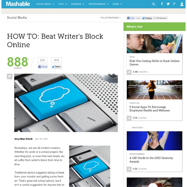 HOW TO: Beat Writer's Block Online