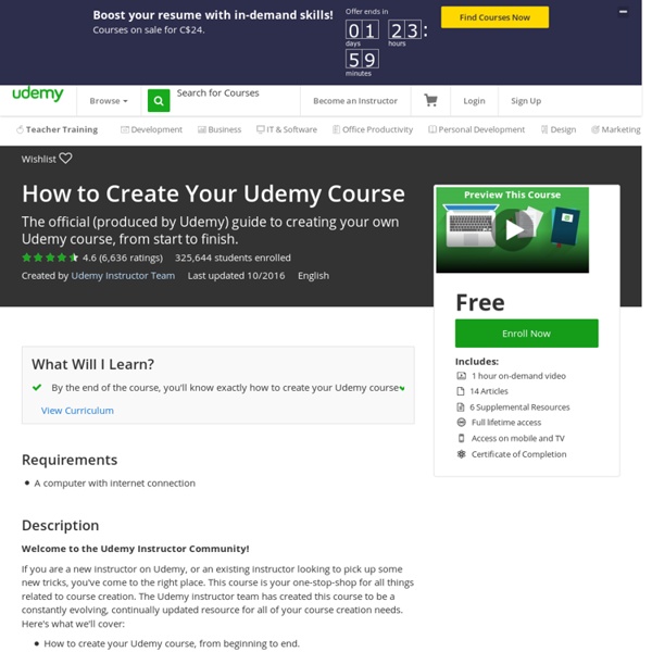 How to Create Your Udemy Course