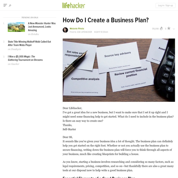 How Do I Create a Business Plan?