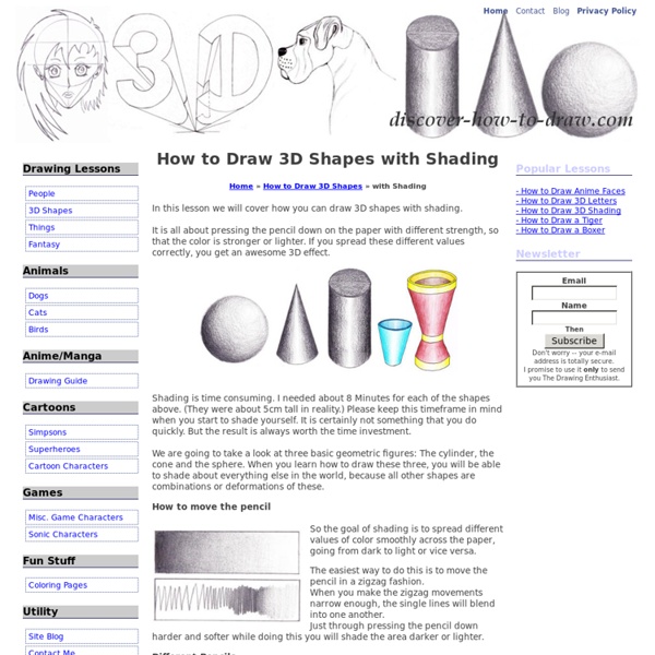 How to Draw 3D Shapes with Shading