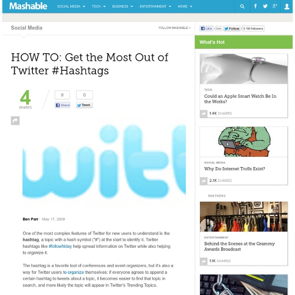 HOW TO: Get the Most Out of Twitter #Hashtags