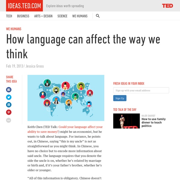 How language can affect the way we think