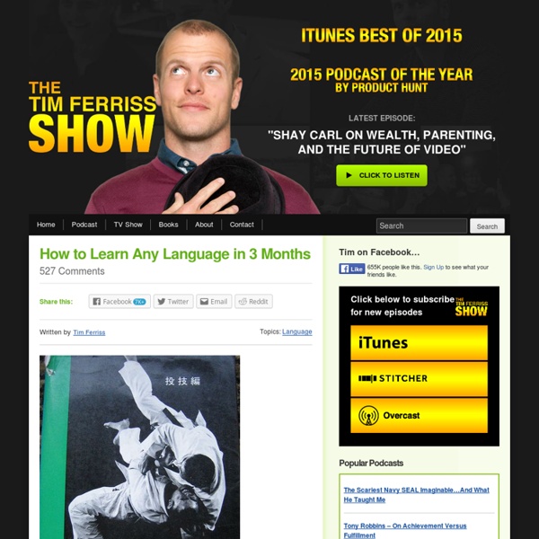 How to Learn Any Language in 3 Months