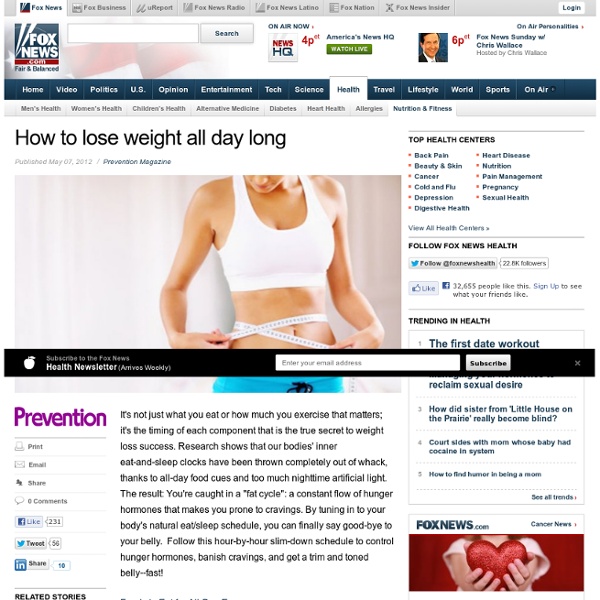 How to lose weight all day long